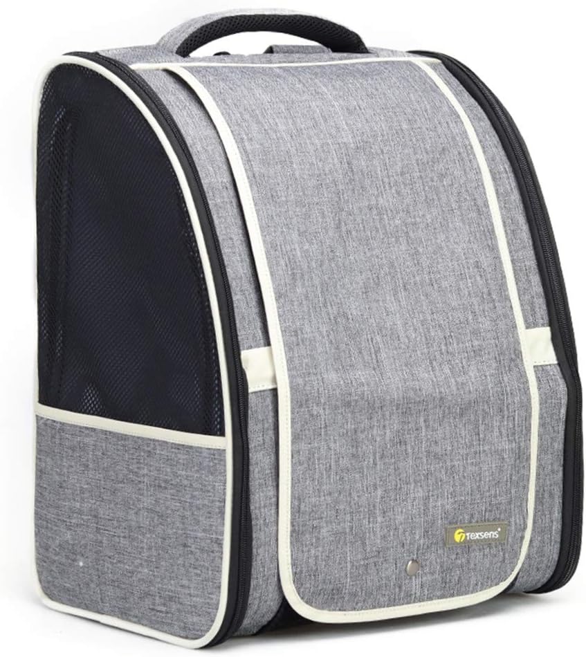 Premium Pet Carrier Backpack with Window Blind for Small Cats and Dogs - Ventilated Design, Safety Straps, Buckle Support, Collapsible, Ideal for Travel, Hiking, Outdoor Adventures, and Veterinary Visits