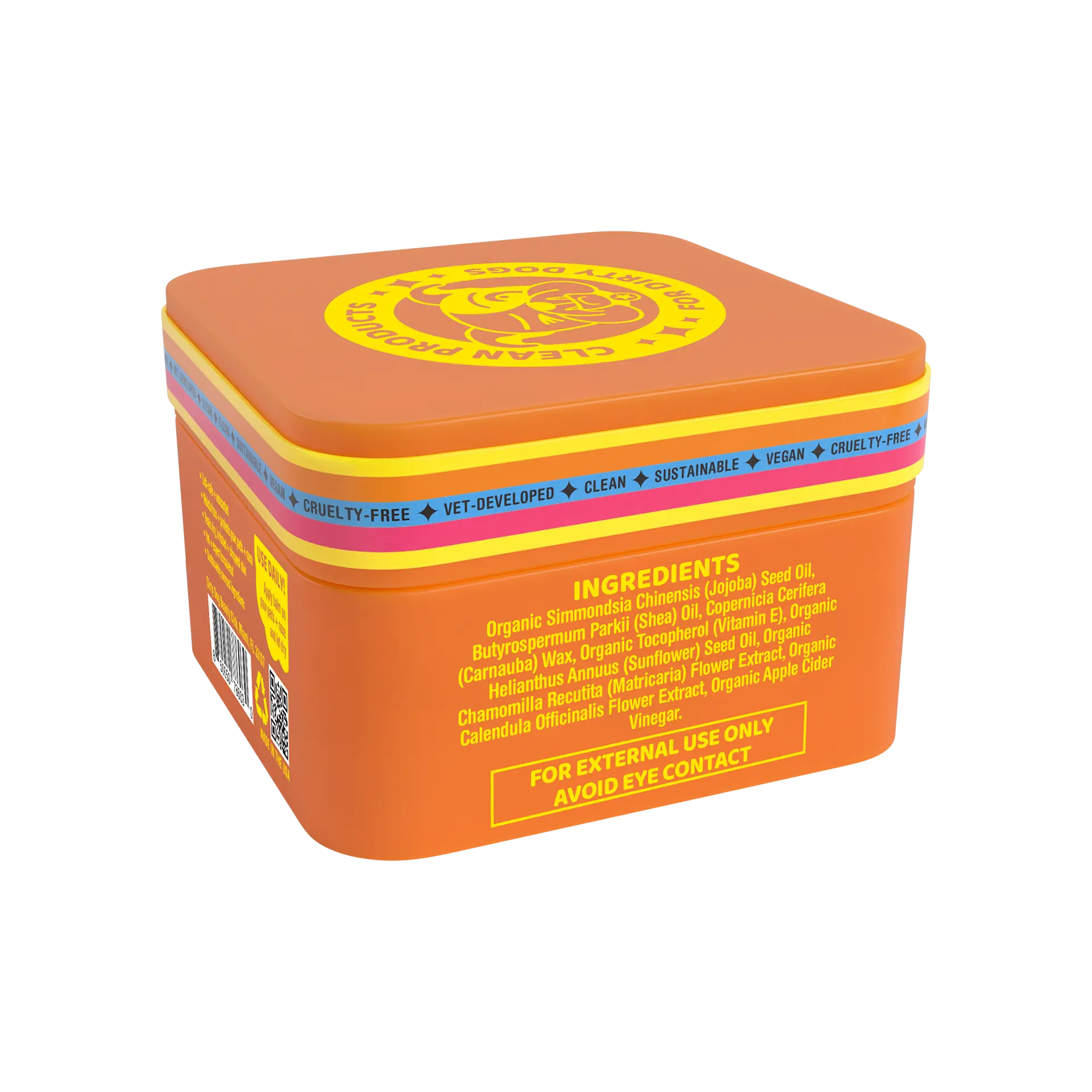 Butter Pup Dog Paw and Nose Balm – Vet-Developed Skin Barrier Protection for Dogs, Lick-Safe, Unscented, 1.8 Oz