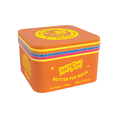 Butter Pup Dog Paw and Nose Balm – Vet-Developed Skin Barrier Protection for Dogs, Lick-Safe, Unscented, 1.8 Oz